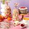 100 Pieces Eucalyptus Party Cellophane Treat Bag Floral Candy Bags for Baby Shower Wedding Bridal Shower Supplies Favors Decorations Birthday Theme Greenery Floral Graduation Decor (Flowers)